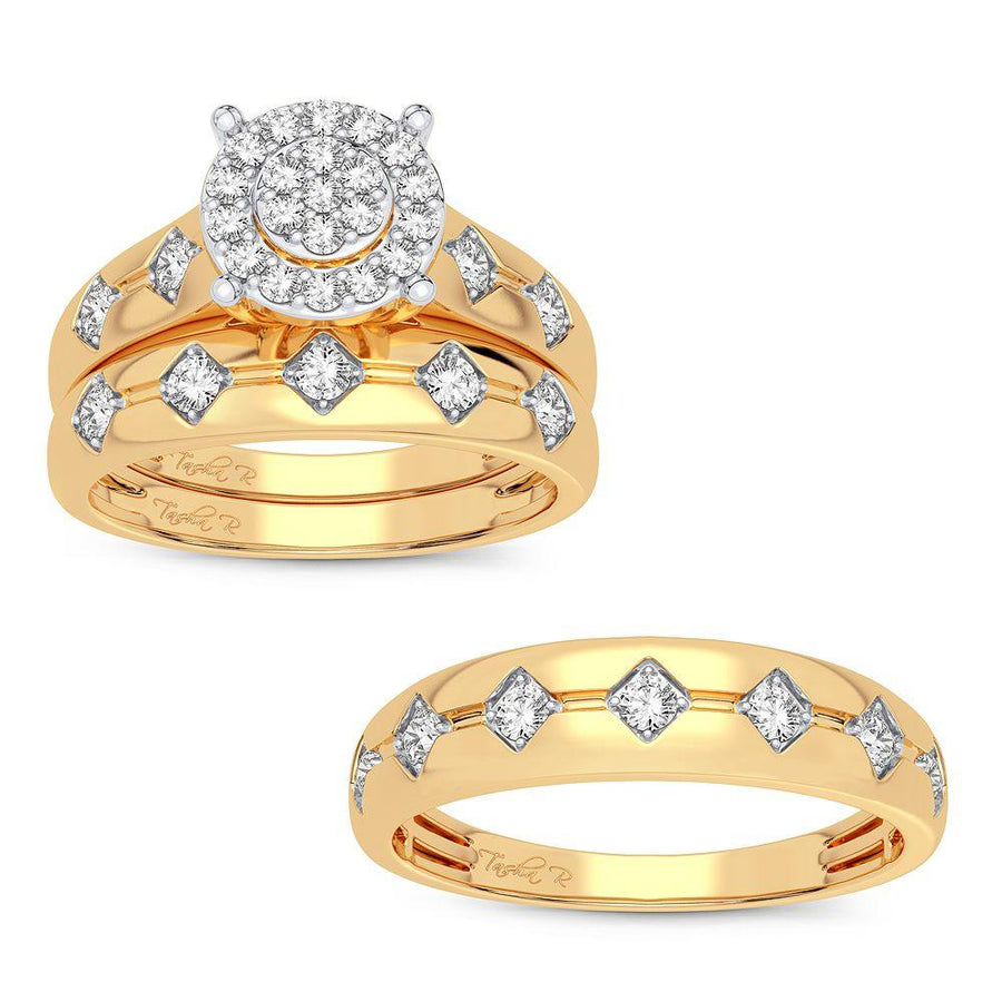 10K 0.76CT DIAMOND TRIO SET - Johnny Dang & Co