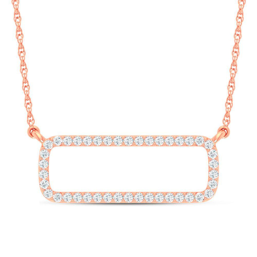 14k 0.10ct Diamond Necklace - Johnny Dang & Co