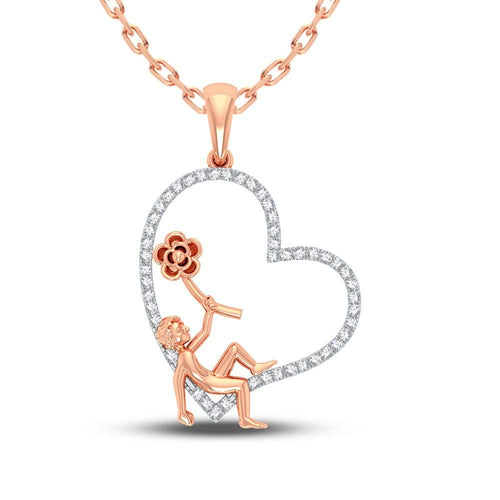 10K 0.20CT DIAMOND PENDANT - Johnny Dang & Co