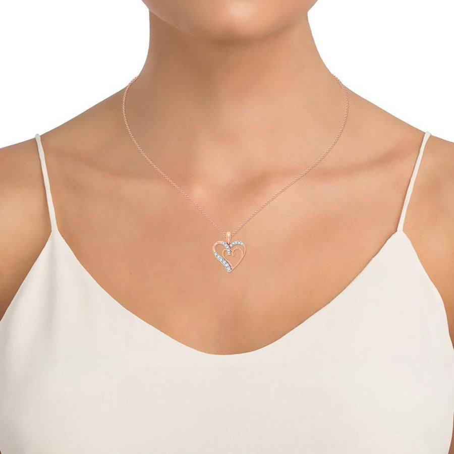 10K 0.25CT DIAMOND PENDANT - Johnny Dang & Co