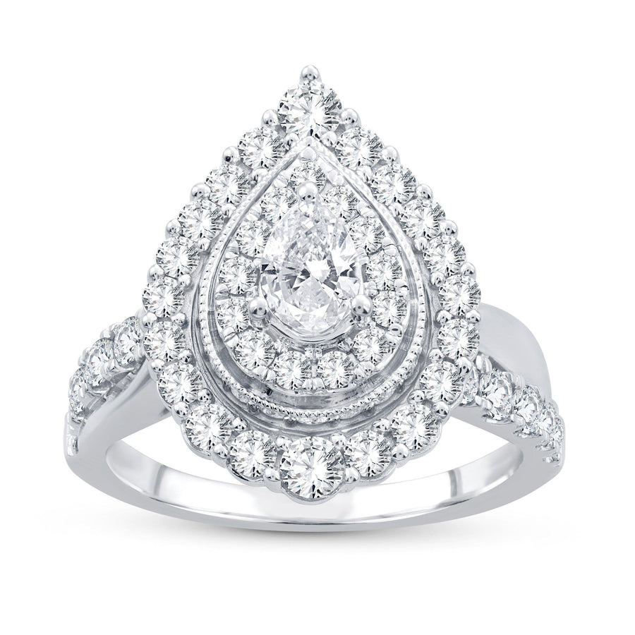 14K 1.48ct Fancy Cut Diamond Ring - Johnny Dang & Co