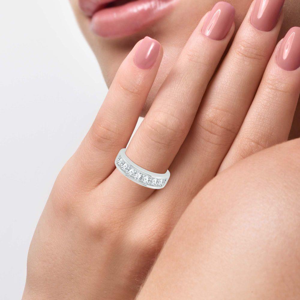 14K 1.00ct Diamond Ladies Band - Johnny Dang & Co