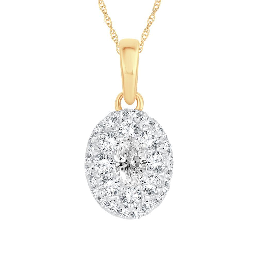 14k 0.50ct Diamond Pendants - Johnny Dang & Co