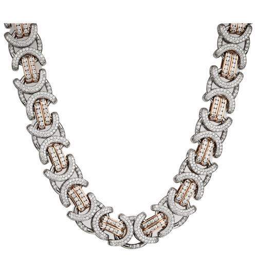 20mm Diamond Byzantine Chain