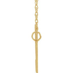 JDSP87247 - SCRIPT NAMEPLATE NECKLACE - Johnny Dang & Co