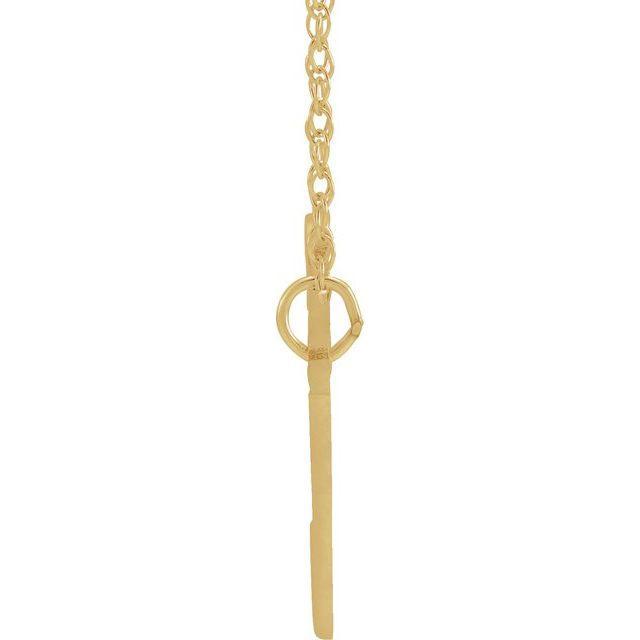 JDSP87247 - SCRIPT NAMEPLATE NECKLACE - Johnny Dang & Co