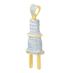 10K 0.32-0.36CT D-PLUG CHARM - Johnny Dang & Co