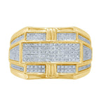 10K 0.60-0.66CT D-RING MENS RDS - Johnny Dang & Co