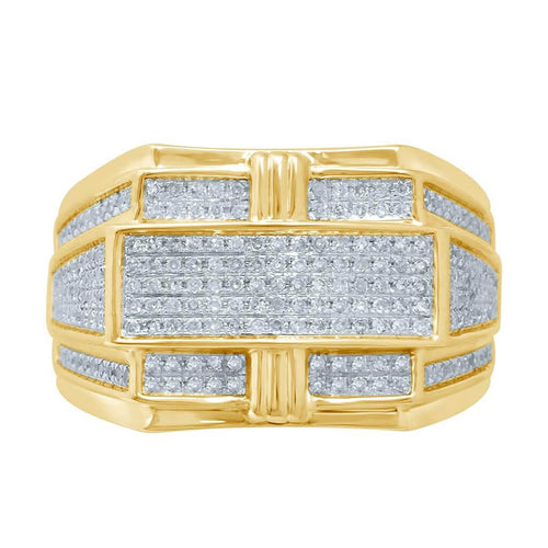 10K 0.60-0.66CT D-RING MENS RDS - Johnny Dang & Co