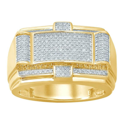 10K 0.40-0.42CT D-RING MENS RDS MP - Johnny Dang & Co