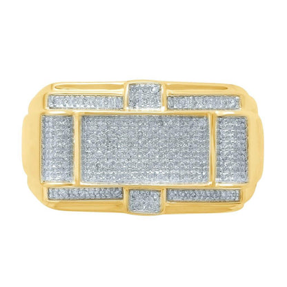 10K 0.40-0.42CT D-RING MENS RDS MP - Johnny Dang & Co