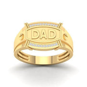10K 0.08CT D-MENS RINGS "DAD" - Johnny Dang & Co