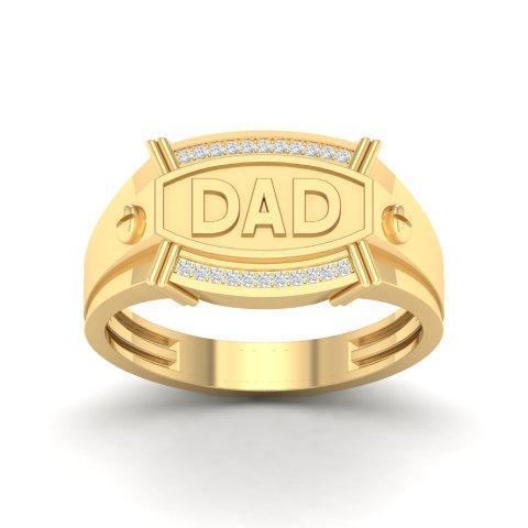10K 0.08CT D-MENS RINGS 