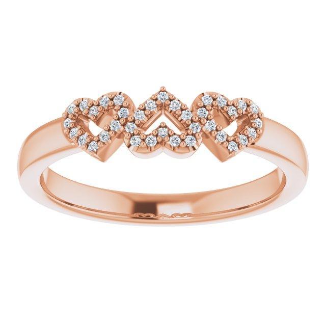 JDTK-SP124627-14K 0.25 CTTW Diamond Heart Ring - Johnny Dang & Co