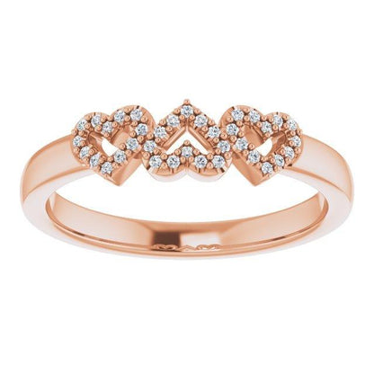 JDTK-SP124627-14K 0.25 CTTW Diamond Heart Ring - Johnny Dang & Co