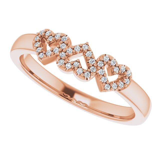 JDTK-SP124627-14K 0.25 CTTW Diamond Heart Ring - Johnny Dang & Co