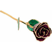JDSP61-9047-Lacquered Burgundy Rose with Gold Trim - Johnny Dang & Co
