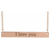JDSP87363 - ENGRAVABLE BAR NECKLACE - Johnny Dang & Co