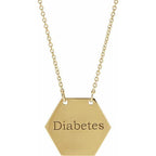 JDSP87513 - ENGRAVABLE MEDICAL IDENTIFICATION NECKLACE - Johnny Dang & Co