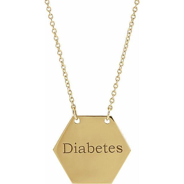 JDSP87513 - ENGRAVABLE MEDICAL IDENTIFICATION NECKLACE - Johnny Dang & Co