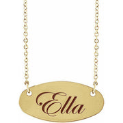 JDSP87380 - ENGRAVABLE OVAL NECKLACE - Johnny Dang & Co