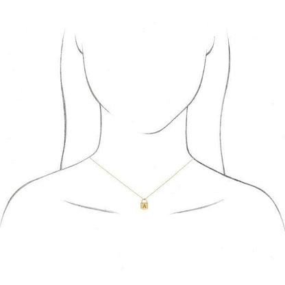 JDSP87184 - Engravable Lock 16-18" Necklace - Johnny Dang & Co