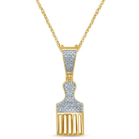 10K 0.13- 0.14CT D-COMB CHARM - Johnny Dang & Co