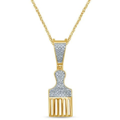 10K 0.13- 0.14CT D-COMB CHARM - Johnny Dang & Co