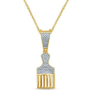 10K 0.13- 0.14CT D-COMB CHARM - Johnny Dang & Co