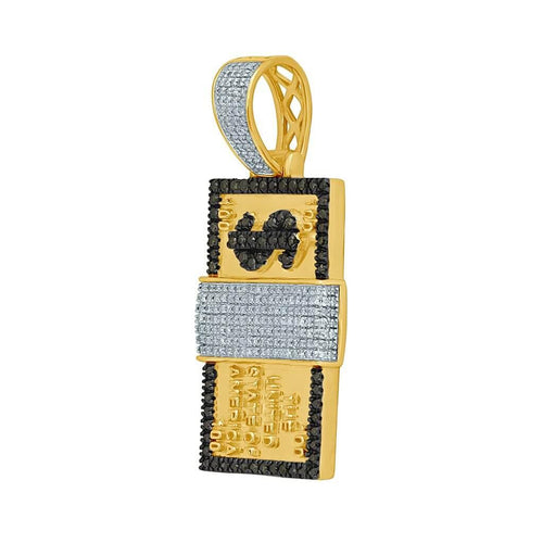 10K 0.60-0.73CT D-ASSORTED CHARM "$100 NOTE" - Johnny Dang & Co