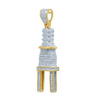 10K 0.34-0.40CT D-PLUG CHARM - Johnny Dang & Co