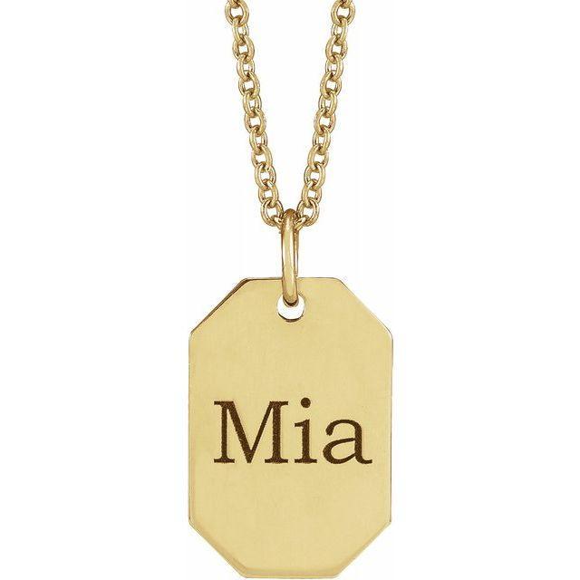 JDSP87365 - ENGRAVABLE DOG TAG NECKLACE - Johnny Dang & Co