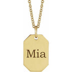 JDSP87365 - ENGRAVABLE DOG TAG NECKLACE - Johnny Dang & Co