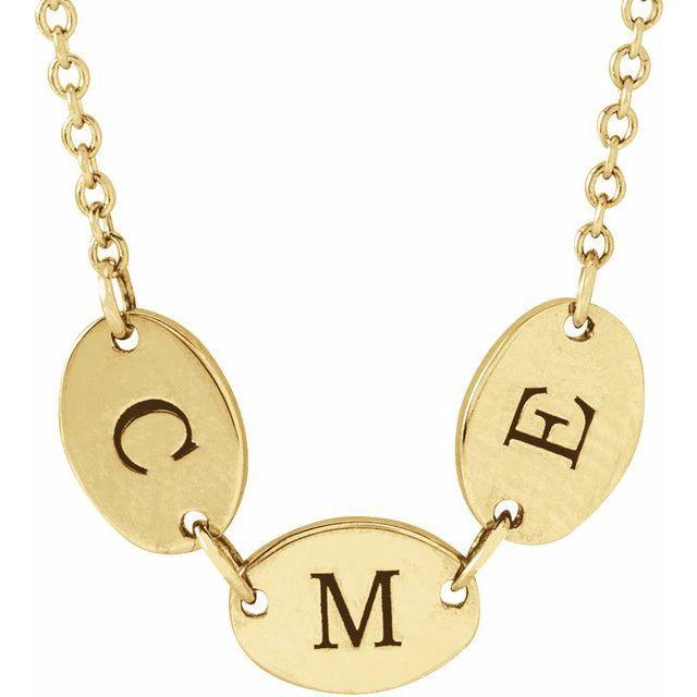 JDSP87340 - FAMILY ENGRAVABLE DISC NECKLACE - Johnny Dang & Co