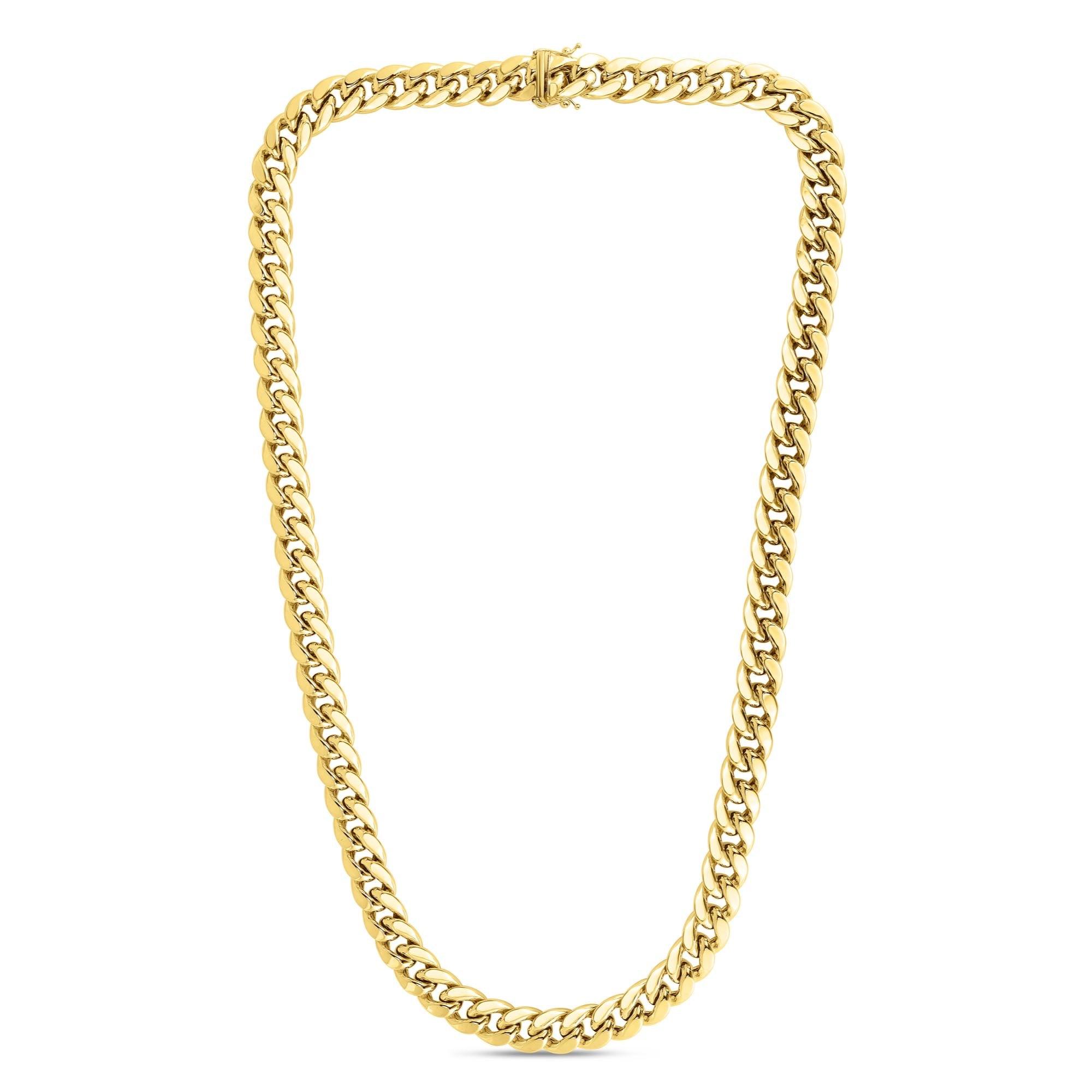 10K Gold 10.7mm Semi-Solid Classic Miami Cuban - Johnny Dang & Co