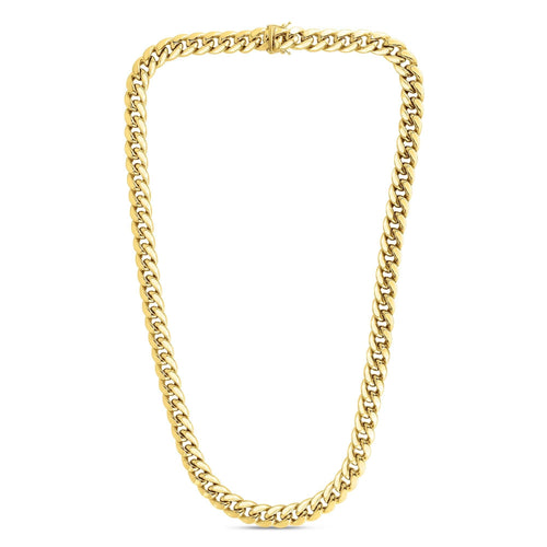 10K Gold 10.7mm Semi-Solid Classic Miami Cuban