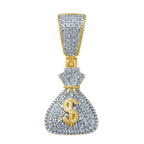 10K 0.19-0.21CT D-MONEY BAGS CHARM - Johnny Dang & Co