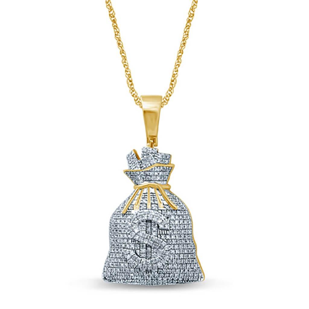 10K 0.75-0.82CT D-MONEY BAGS - Johnny Dang & Co