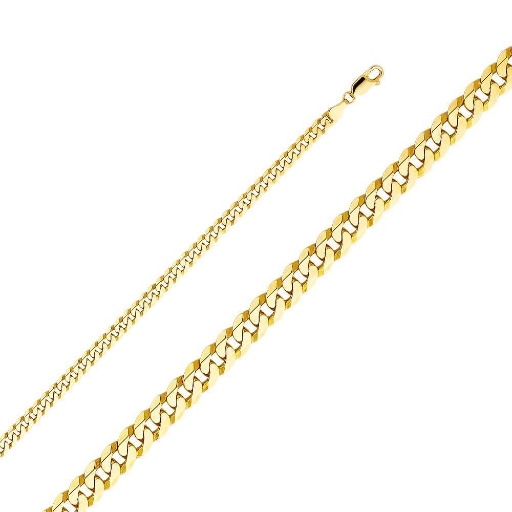 4.8mm Flat Bevelled Cuban Bracelet - Johnny Dang & Co