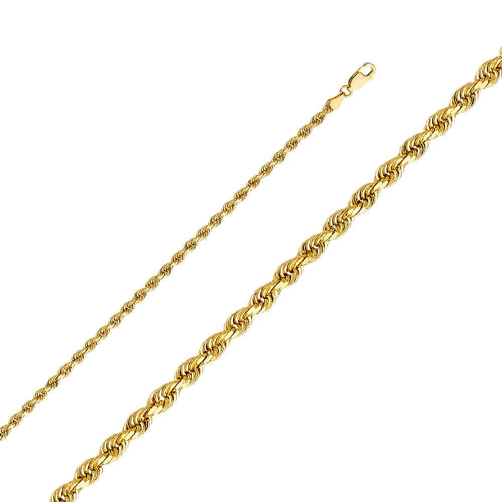 3mm Regular Solid Rope Chain - Johnny Dang & Co