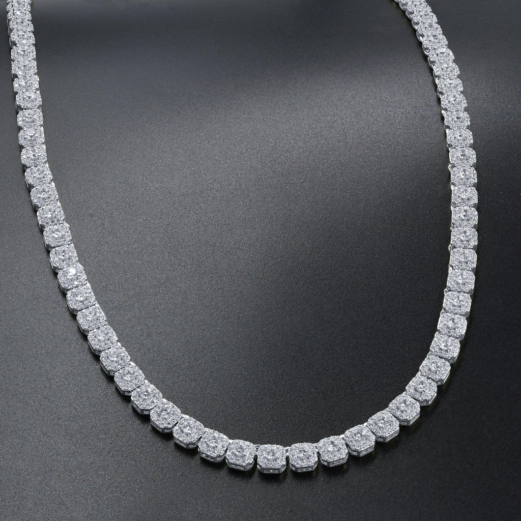 ICECUBE 5 MM 925 SILVER SQUARE TENNIS CHAIN | BMW9213571 - Johnny Dang & Co