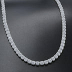 ICECUBE 5 MM 925 SILVER SQUARE TENNIS CHAIN | BMW9213571 - Johnny Dang & Co