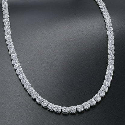 ICECUBE 5 MM 925 SILVER SQUARE TENNIS CHAIN | BMW9213571 - Johnny Dang & Co