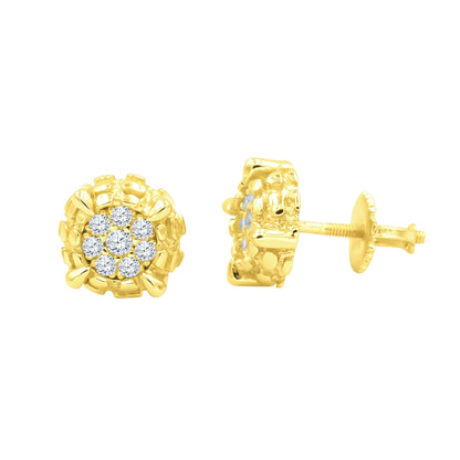 DIAMANTINE SILVER EAR STUDS I BMW9217792 - Johnny Dang & Co