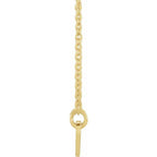 JDSP87635 - Engravable Curved Bar 18" Necklace - Johnny Dang & Co
