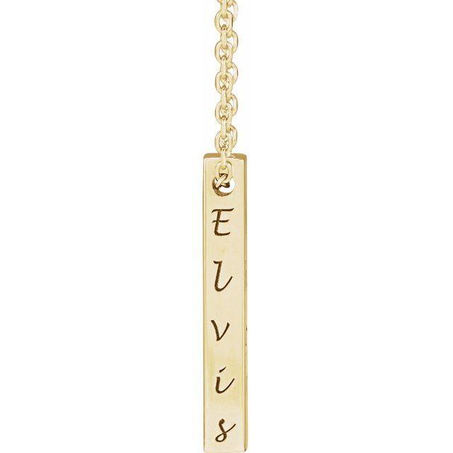 JDSP87619 - FOUR-SIDE ENGRAVABLE BAR NECKLACE - Johnny Dang & Co