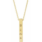 JDSP87619 - FOUR-SIDE ENGRAVABLE BAR NECKLACE - Johnny Dang & Co