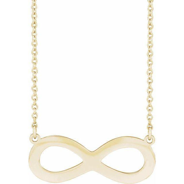 JDSP87689 - Engravable Infinity Family 18" Necklace - Johnny Dang & Co