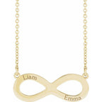 JDSP87689 - Engravable Infinity Family 18" Necklace - Johnny Dang & Co