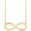 JDSP87689 - Engravable Infinity Family 18" Necklace - Johnny Dang & Co
